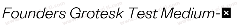 Founders Grotesk Test Medium字体转换